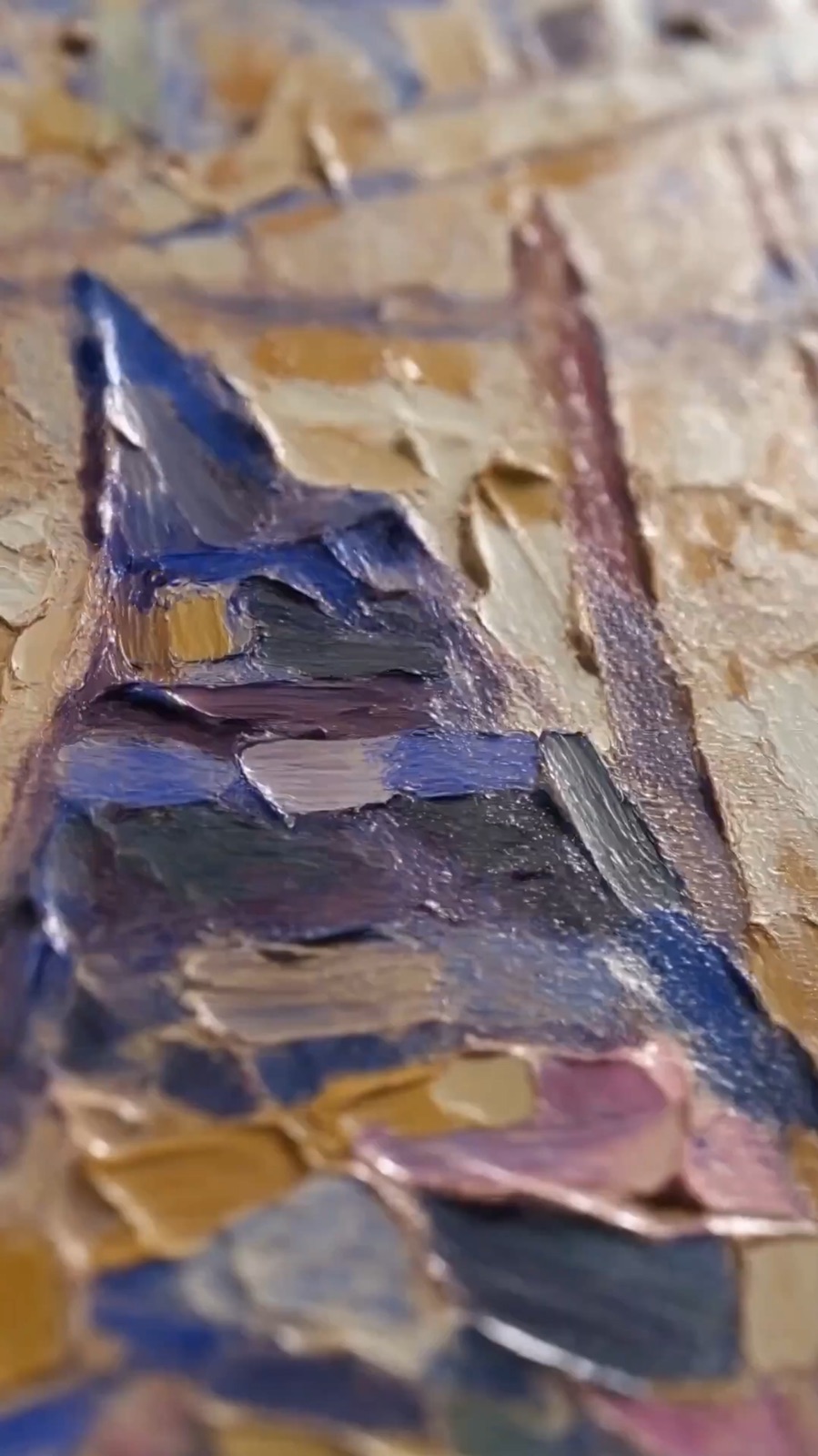 Dettaglio di Venezia cromatica, dipinto di Domenico Asmone